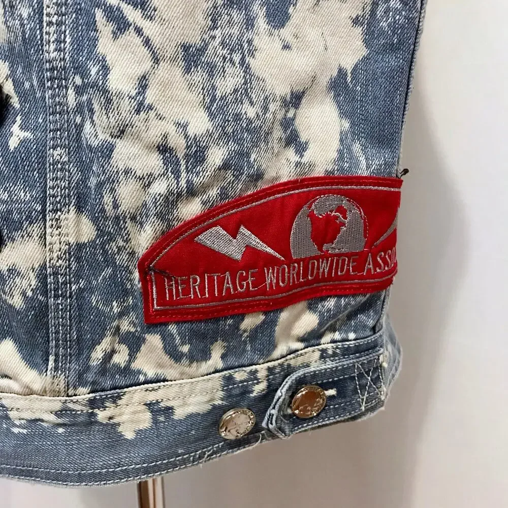 Heritage by America NWT Vest Jean Jacket Men 3X - Picture 10 of 14